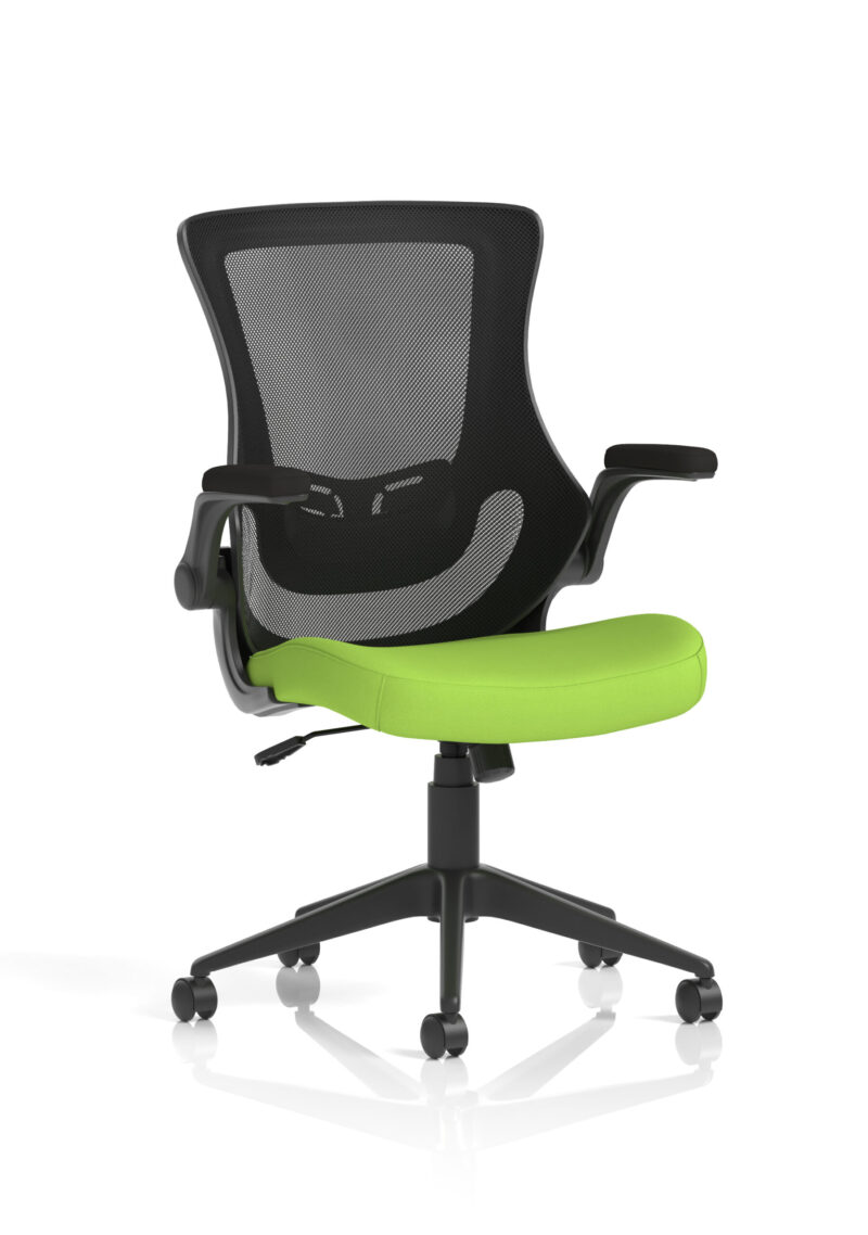 orbit black mesh back chair