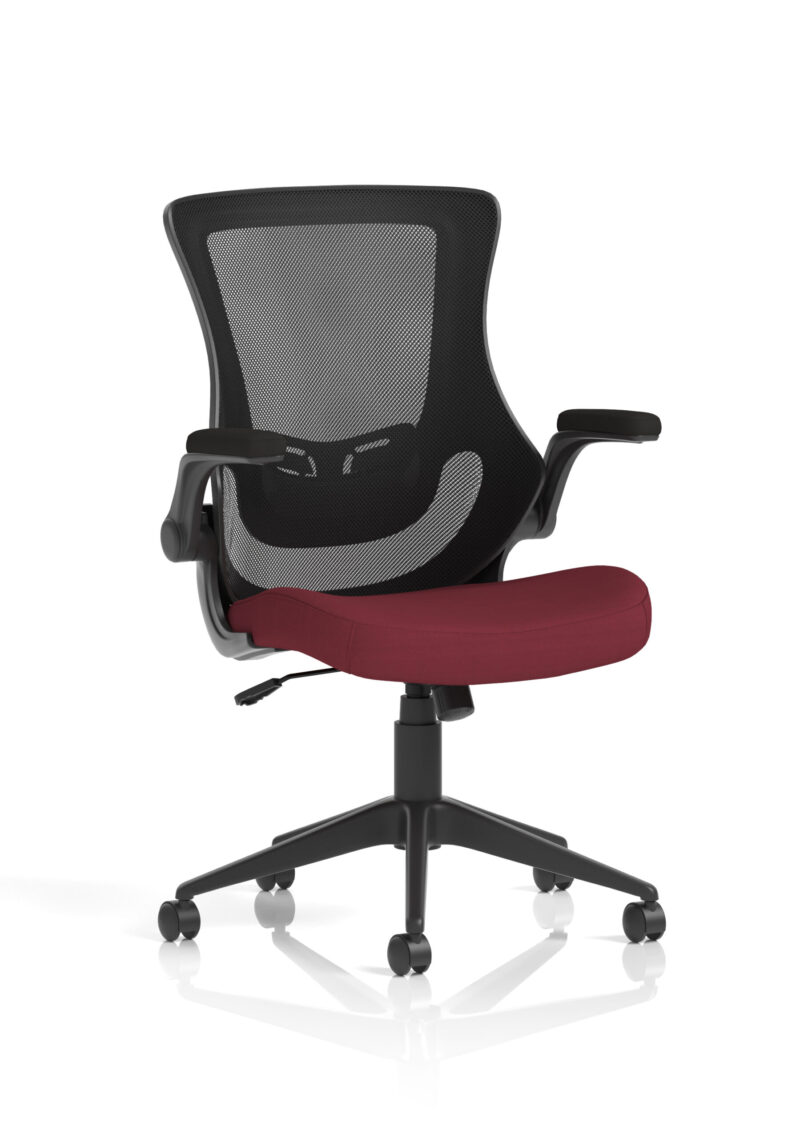 orbit black mesh back chair