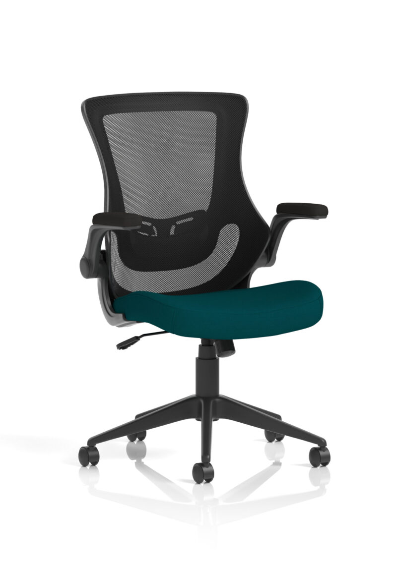 orbit black mesh back chair