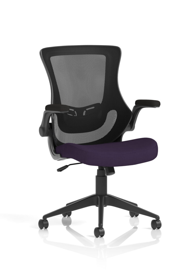 orbit black mesh back chair