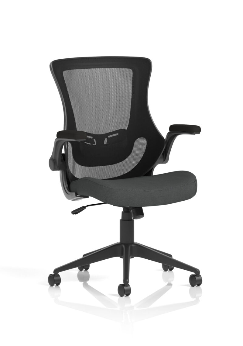 orbit black mesh back chair