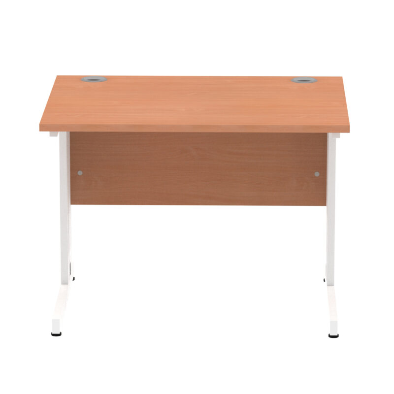 impulse 1000mm straight desk cable managed leg