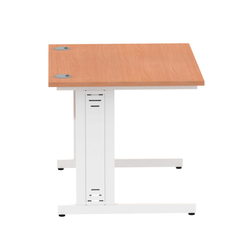impulse 1000mm straight desk cable managed leg