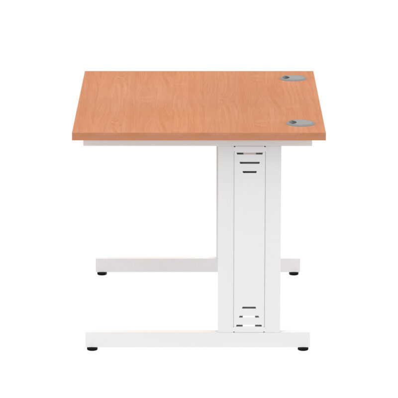 impulse 1000mm straight desk cable managed leg