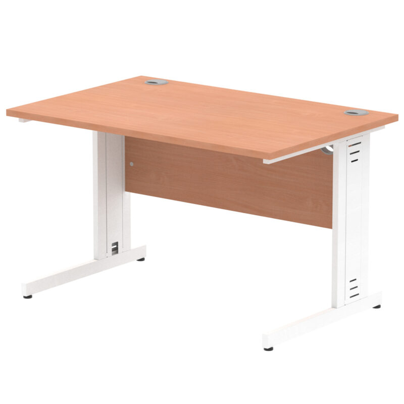 impulse 1200mm straight desk cable managed leg