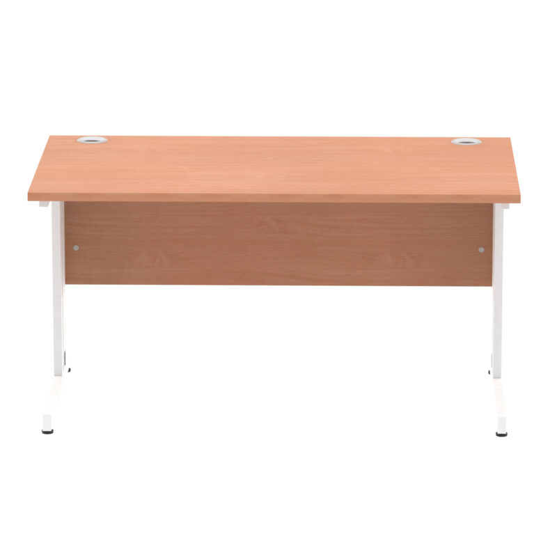 impulse 1400mm straight desk cable managed leg