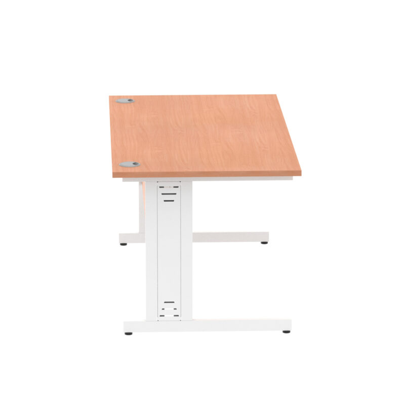impulse 1600mm straight desk cable managed leg