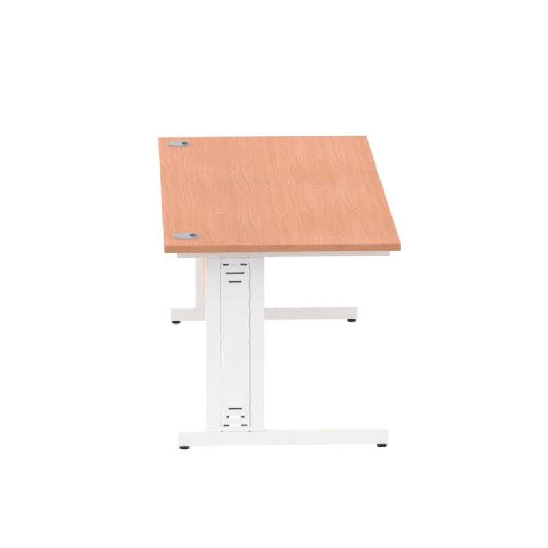 impulse 1800mm straight desk cable managed leg