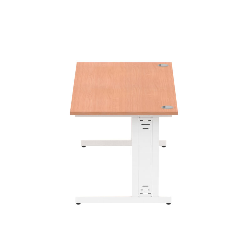 impulse 1800mm straight desk cable managed leg