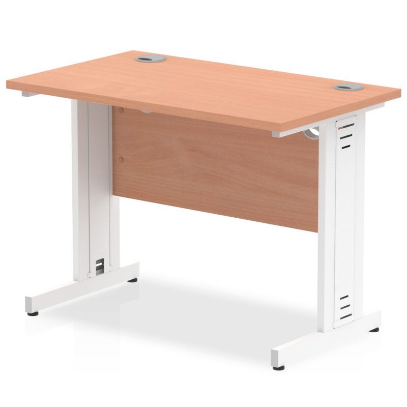 impulse 1000mm slimline desk cable managed leg