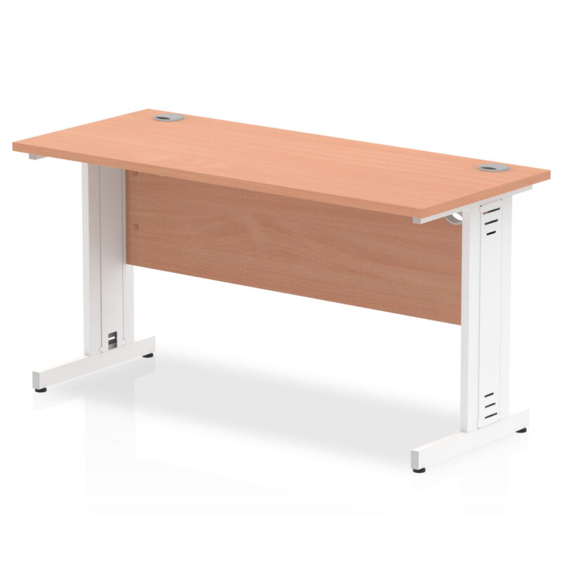 impulse 1400mm slimline desk cable managed leg