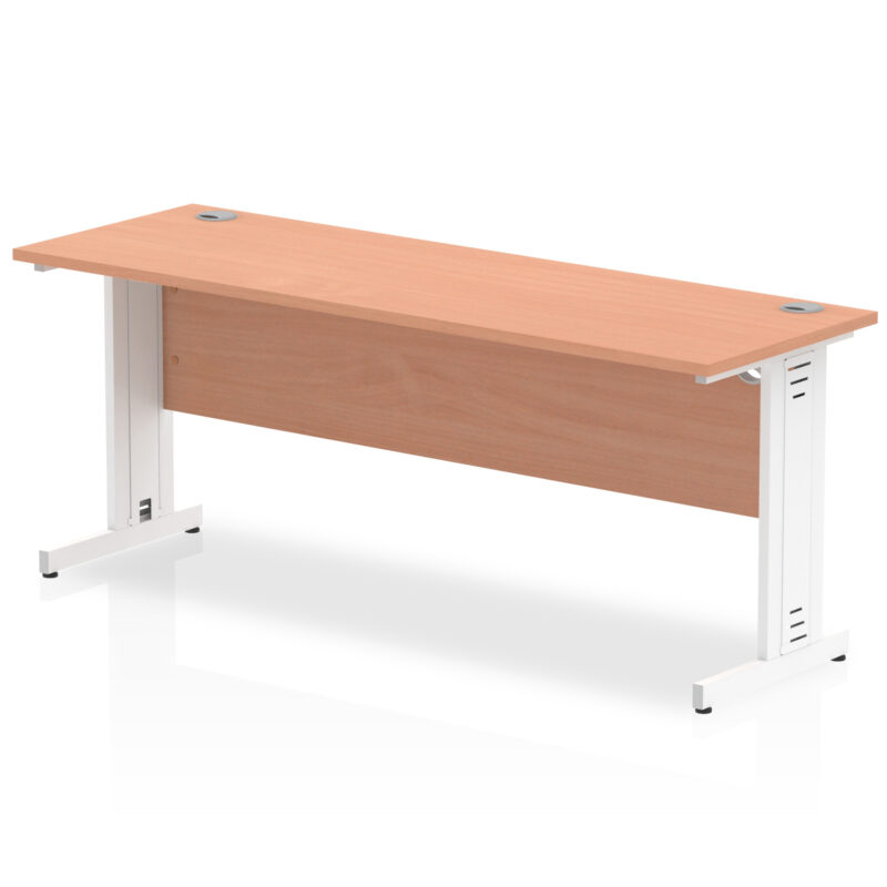 impulse 1800mm slimline desk cable managed leg