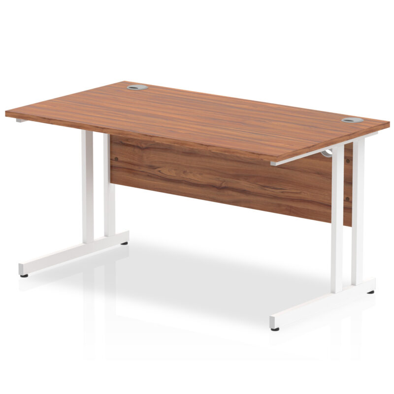 impulse 1400mm straight desk cantilever leg