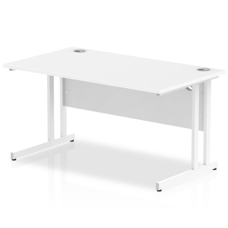 impulse 1400mm straight desk cantilever leg