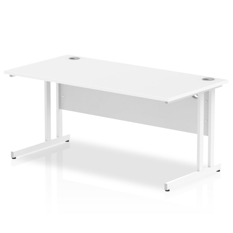 impulse 1600mm straight desk cantilever leg