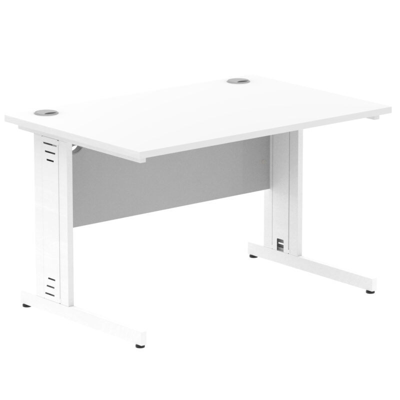 impulse 1200mm straight desk cable managed leg
