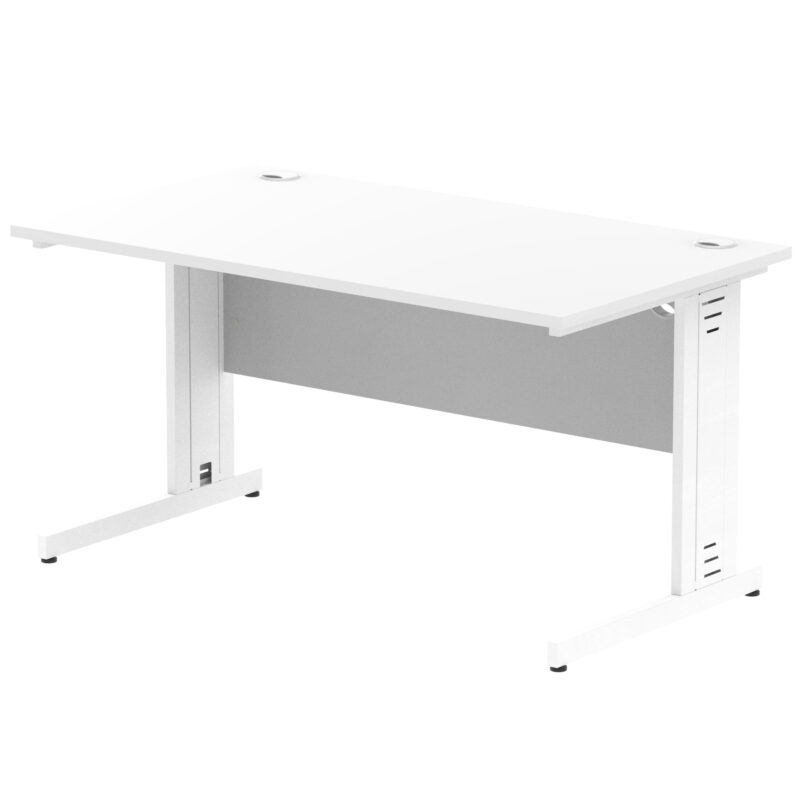 impulse 1400mm straight desk cable managed leg