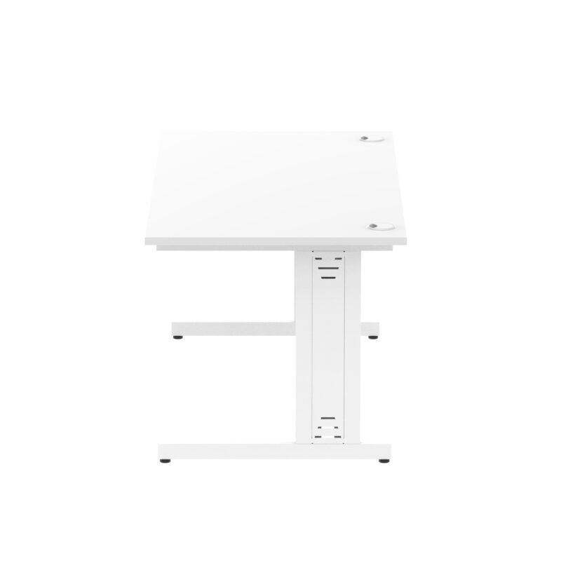 impulse 1600mm straight desk cable managed leg