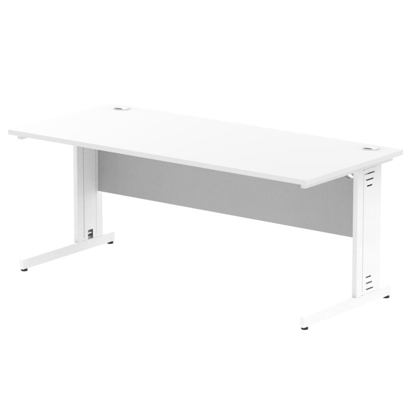impulse 1800mm straight desk cable managed leg