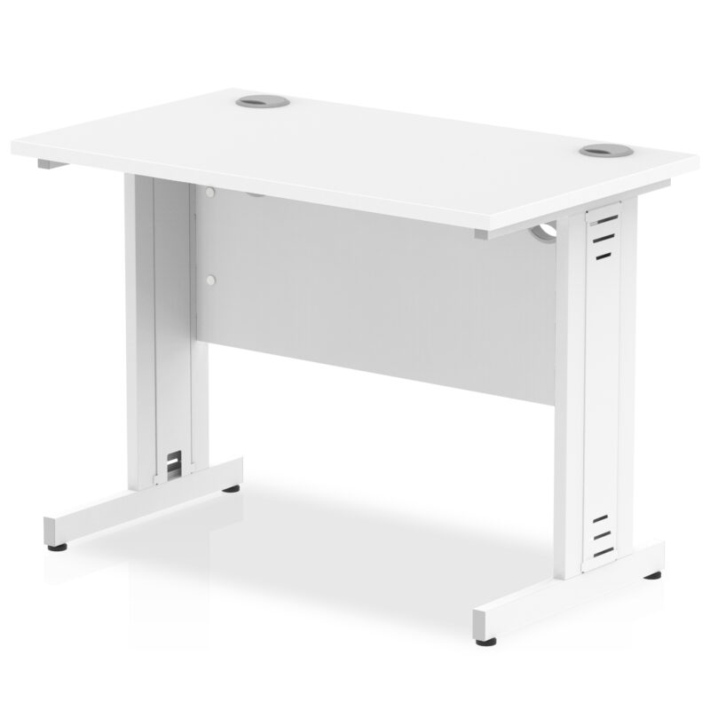 impulse 1000mm slimline desk cable managed leg
