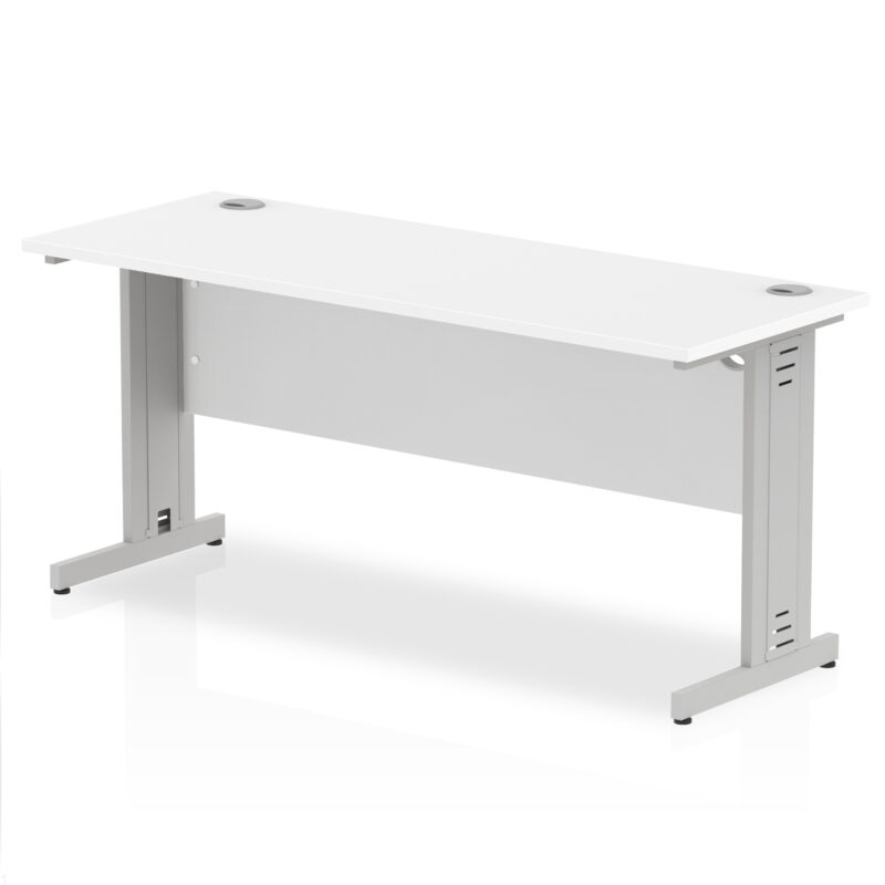 impulse 1600mm slimline desk cable managed leg