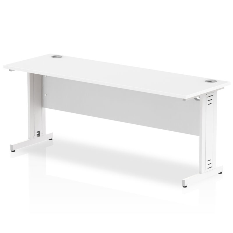 impulse 1800mm slimline desk cable managed leg