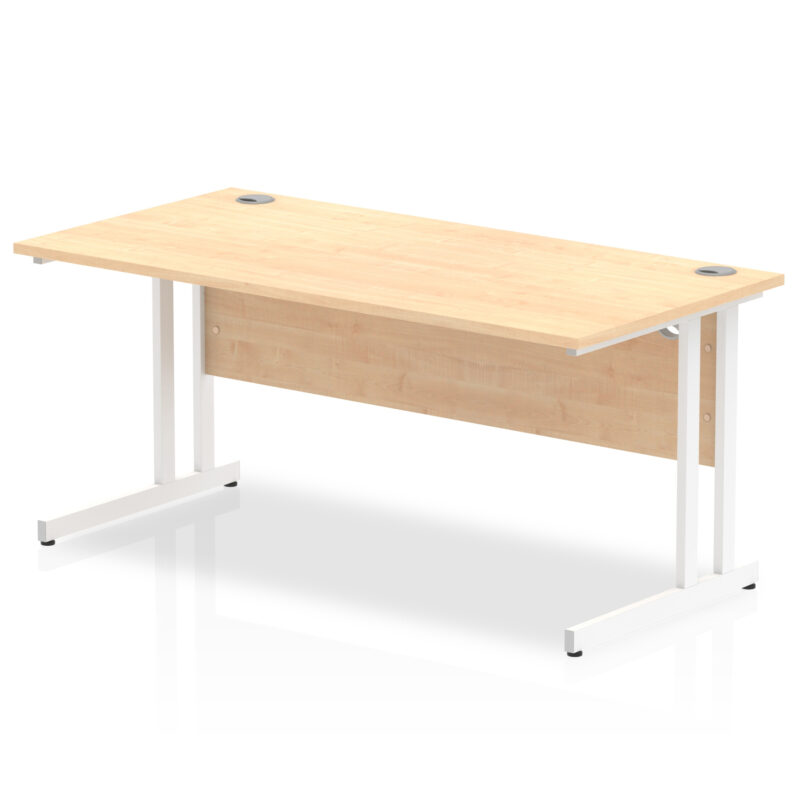 impulse 1600mm straight desk cantilever leg