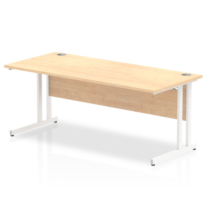 impulse 1800mm straight desk cantilever leg