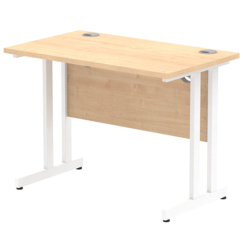 impulse 1000mm slimline desk cantilever leg