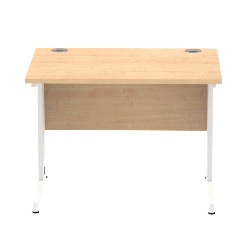 impulse 1000mm straight desk cable managed leg