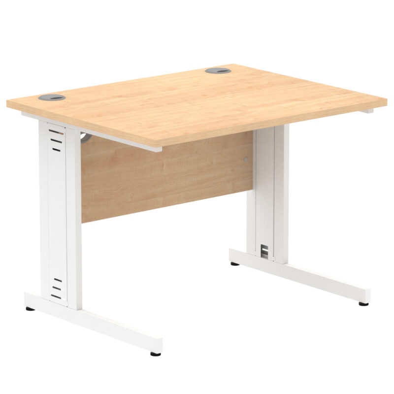 impulse 1000mm straight desk cable managed leg