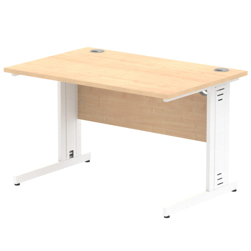 impulse 1200mm straight desk cable managed leg