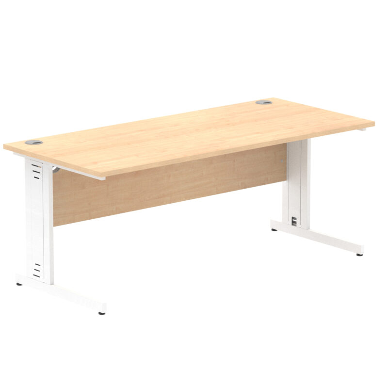 impulse 1800mm straight desk cable managed leg