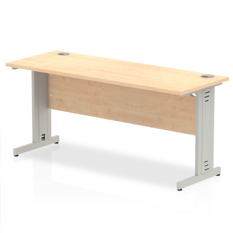 impulse 1600mm slimline desk cable managed leg