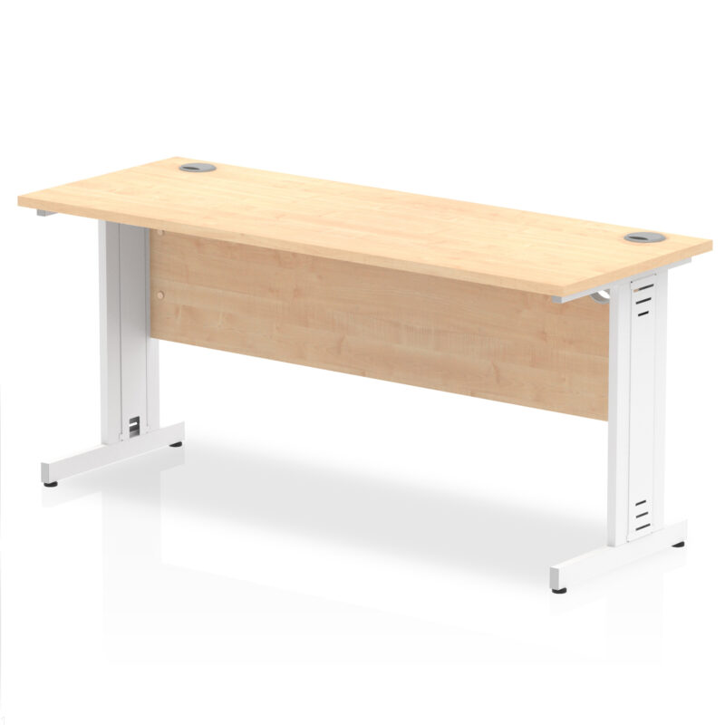 impulse 1600mm slimline desk cable managed leg