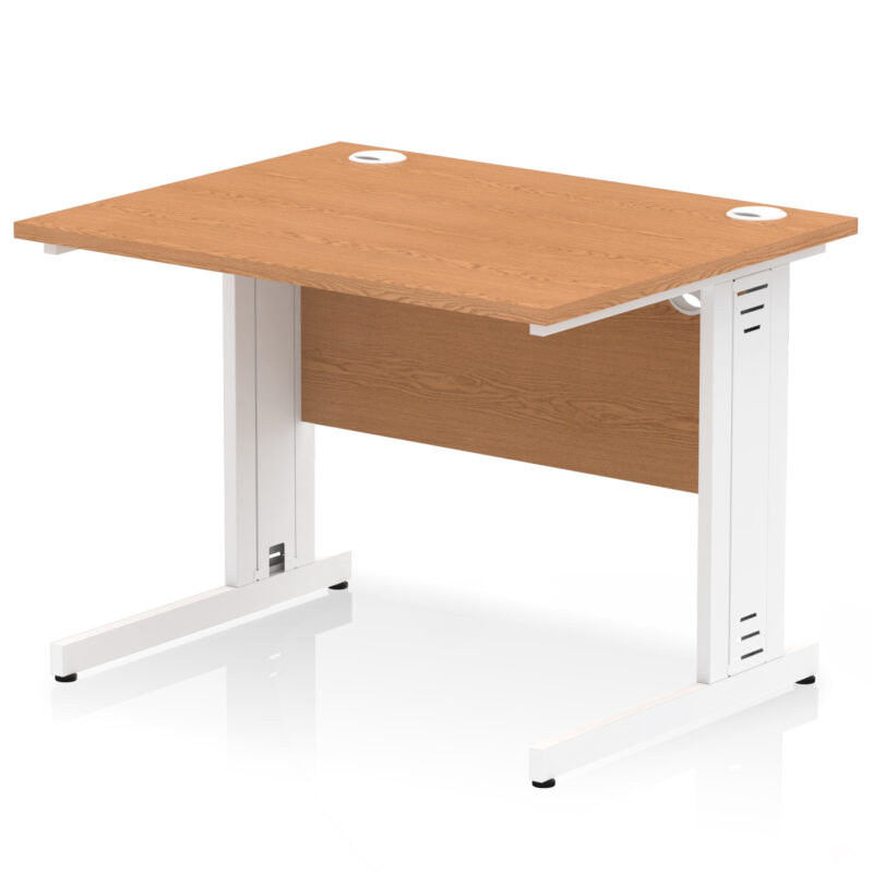 impulse 1000mm straight desk cable managed leg