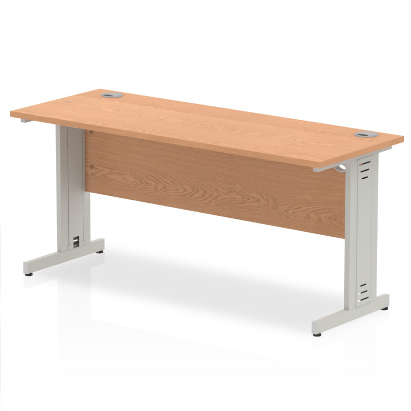 impulse 1600mm slimline desk cable managed leg