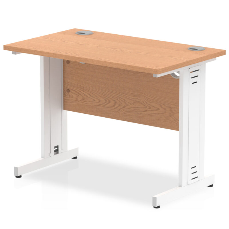 impulse 1000mm slimline desk cable managed leg
