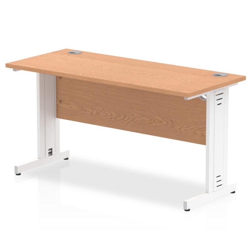 impulse 1400mm slimline desk cable managed leg