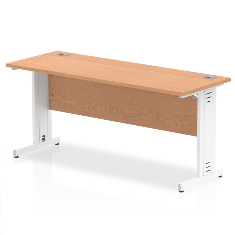 impulse 1600mm slimline desk cable managed leg