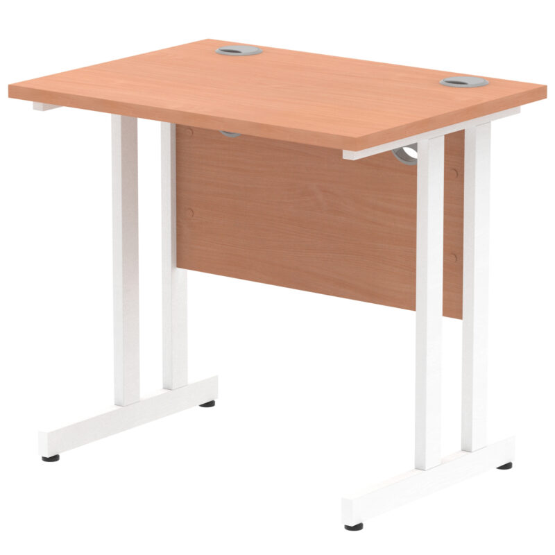 impulse 800mm slimline desk cantilever leg
