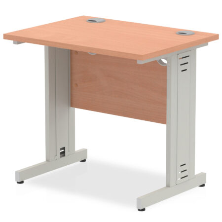 impulse 800mm slimline desk cable managed leg