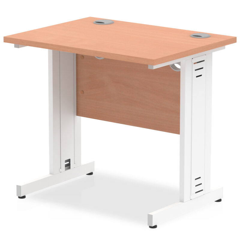 impulse 800mm slimline desk cable managed leg