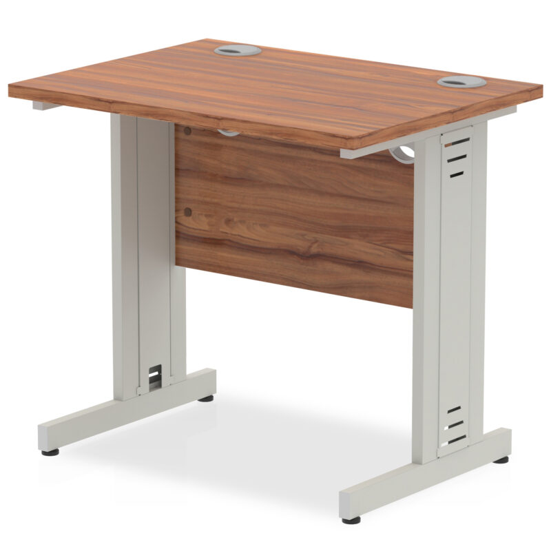impulse 800mm slimline desk cable managed leg