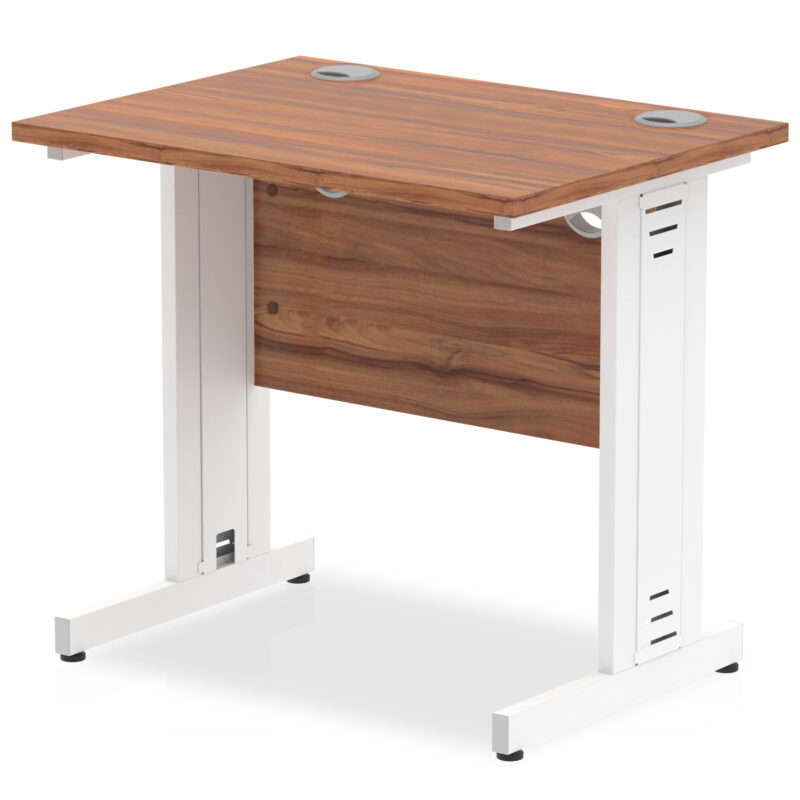 impulse 800mm slimline desk cable managed leg