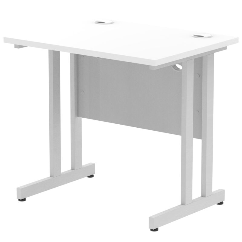 impulse 800mm slimline desk cantilever leg