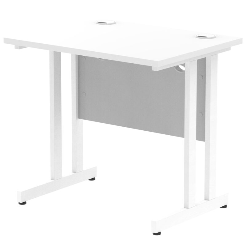 impulse 800mm slimline desk cantilever leg