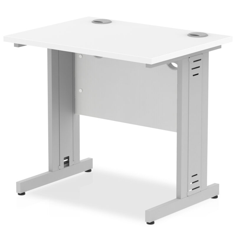 impulse 800mm slimline desk cable managed leg