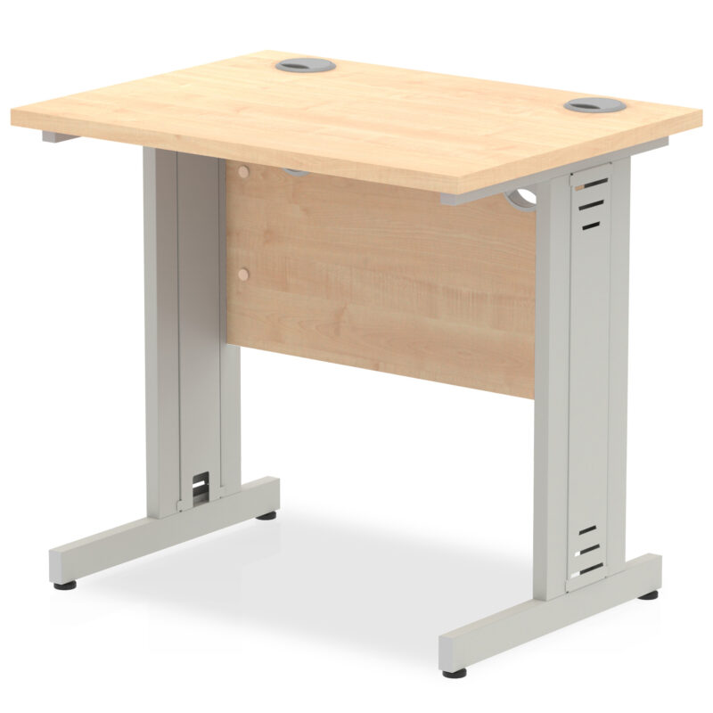 impulse 800mm slimline desk cable managed leg
