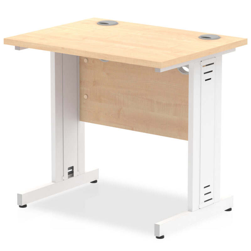 impulse 800mm slimline desk cable managed leg